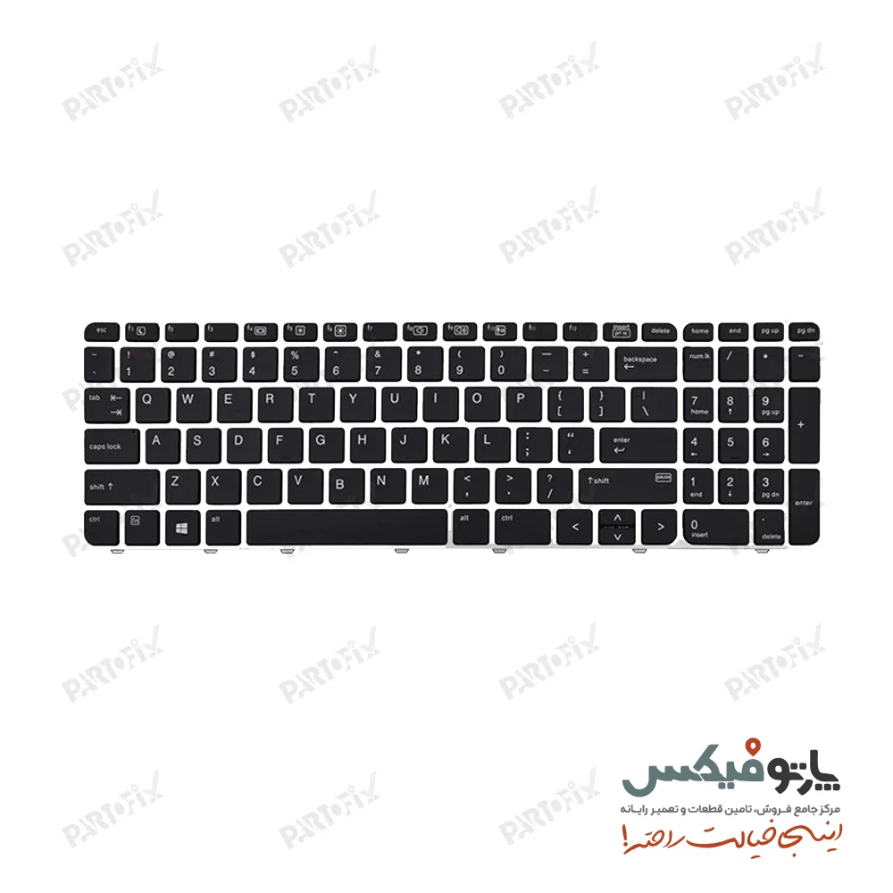 کیبورد لپ تاپ اچ پی ZBOOK 15 G3 بدون موس و بک لایت